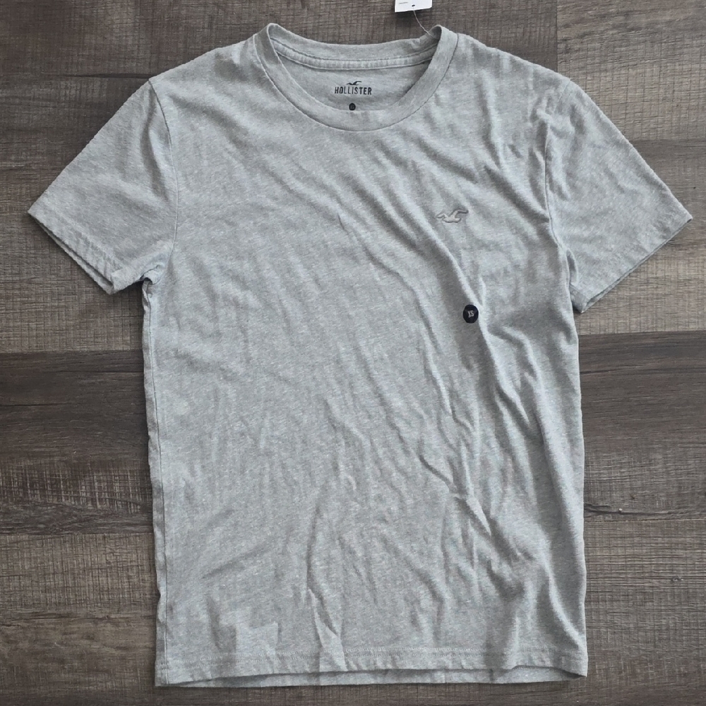 Hollister Mens Light Gray Short Sleeve Tee